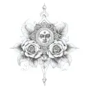 combination of two names Ashwin+Heena tattoo design idea