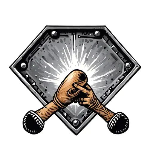 Home Plate tattoo design idea