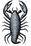 crayfish compass sea creatures tattoo design idea