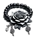 Charm Bracelet tattoo design idea