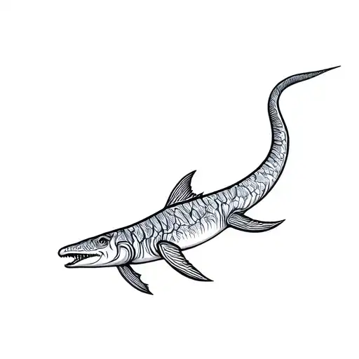 mosasaurus tattoo design idea