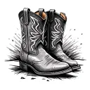 Cowboy Boot tattoo design idea