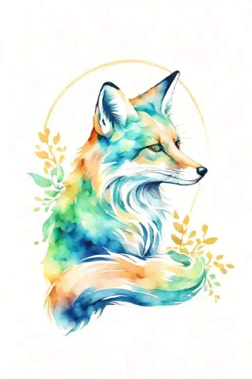 Virgo Fox tattoo design idea