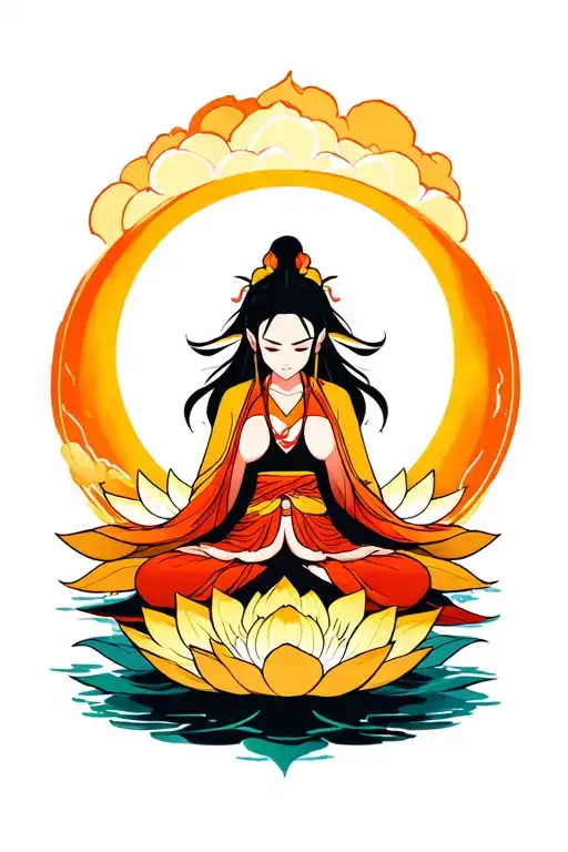 avatar the last air bender white lotus tattoo design idea