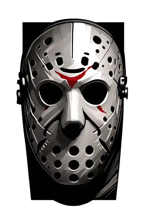 Jason Voorhees mask tattoo design idea