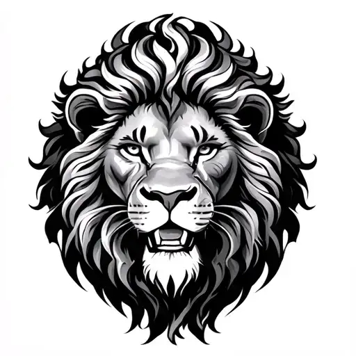 lion sex time tattoo design idea