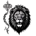 lion sex time tattoo design idea