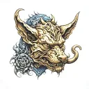 devil dogs tattoo design idea