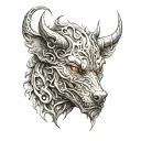 devil dogs tattoo design idea