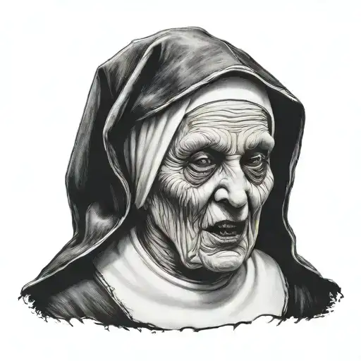 Evil Nun tattoo design idea
