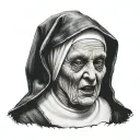Evil Nun tattoo design idea