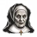 Evil Nun tattoo design idea