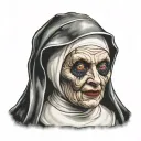 Evil Nun tattoo design idea