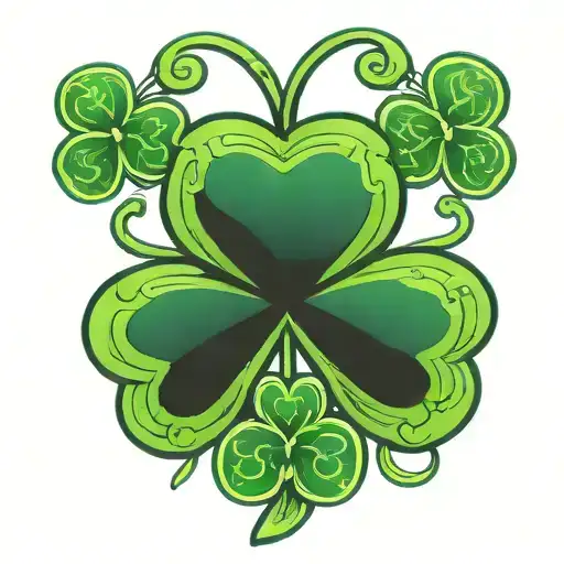 shamrock tattoo design idea