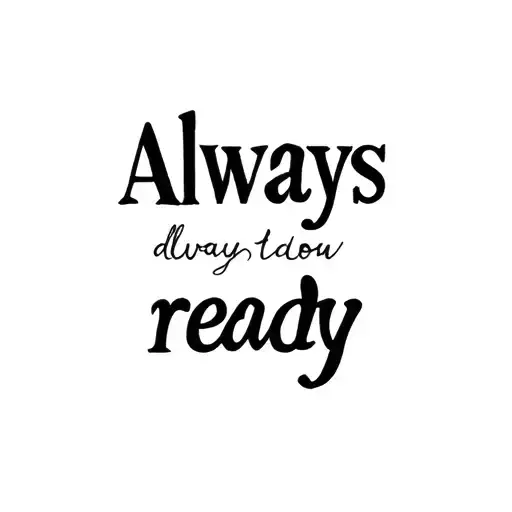 Always ready tattoo design idea