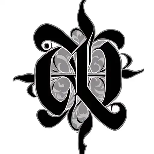 Two Word Ambigram Generator tattoo design idea