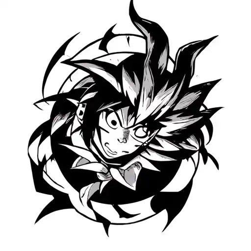 based on anime characters and symbols . Anime to use: One Piece, Dragon ball, Bleach, Fairy tail tattoo design idea