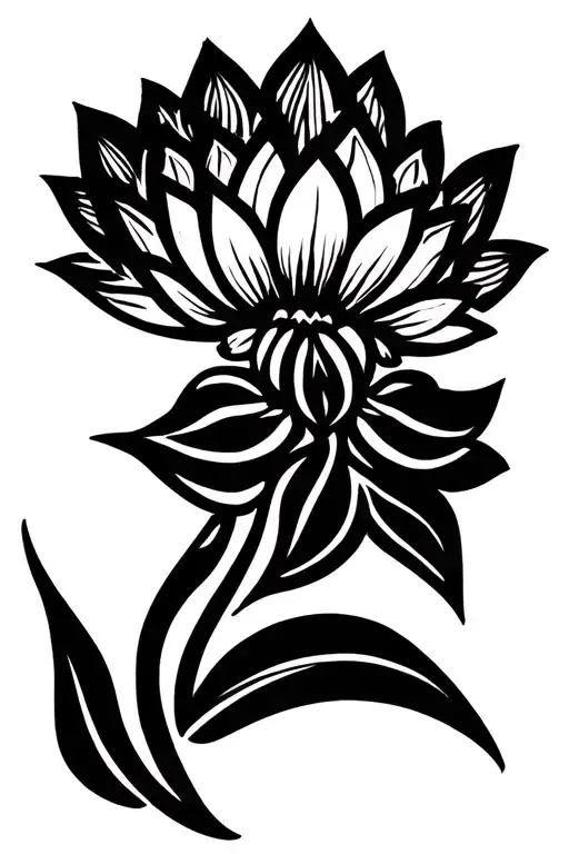 mandala design incorporating lotus flower blooming tattoo design idea