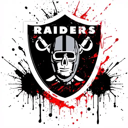 Las Vegas Raiders logo tattoo design idea