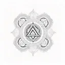 7 chakras combined tattoo design idea