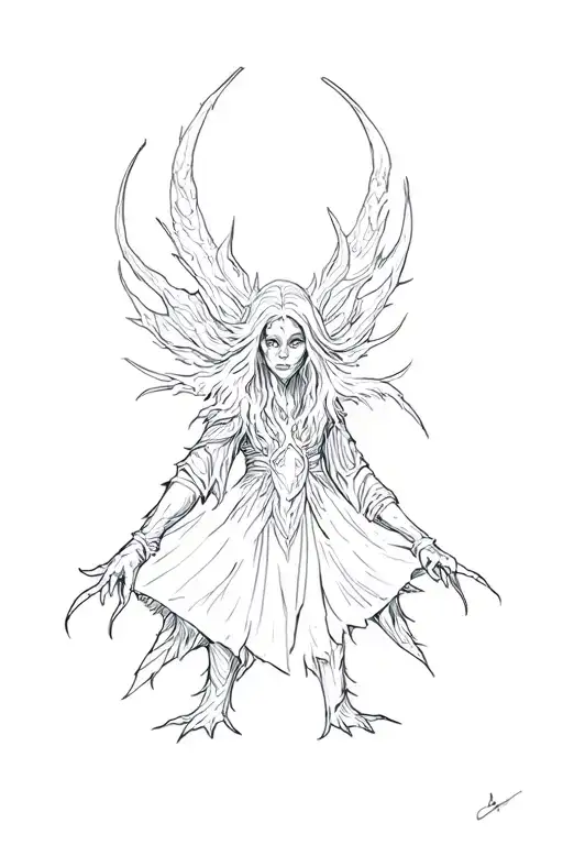 Dark Crystal tattoo design idea