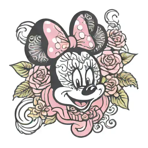 Minnie Mouse tattoo design idea