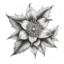 Clematis tattoo design idea