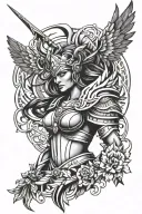 Valkyrie tattoo design idea