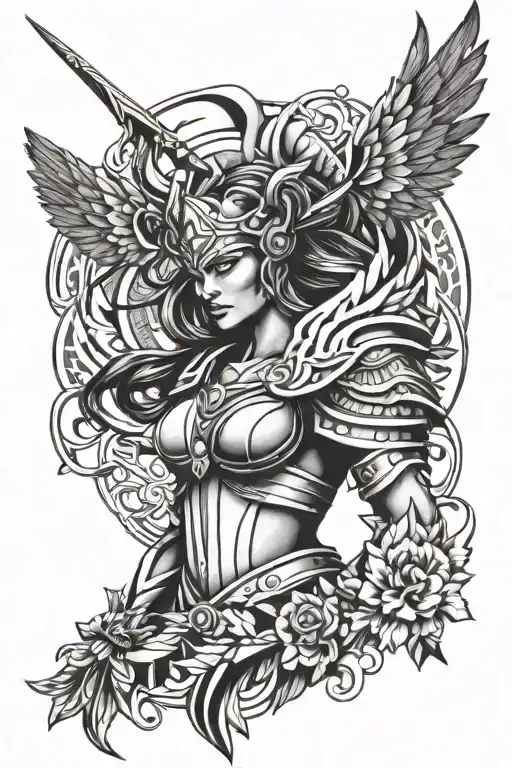 Valkyrie tattoo design idea