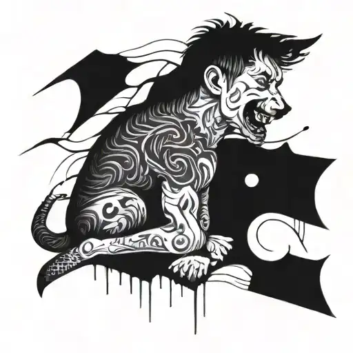 Man Bites Dog tattoo design idea