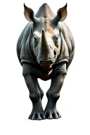 rhino standing strong amidst tattoo design idea