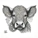 Moo Bear tattoo design idea