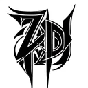 "ZD" Ambigram tattoo with these two tattoo design idea
