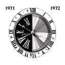 1971 and 1972 roman numerals tattoo design idea