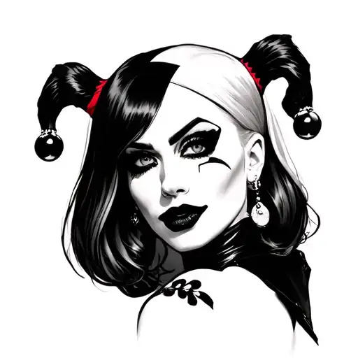 Harley Quinn tattoo design idea