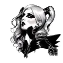 Harley Quinn tattoo design idea