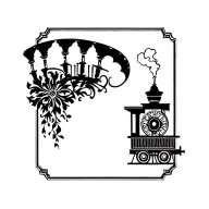 engine steam train tattoo design idea