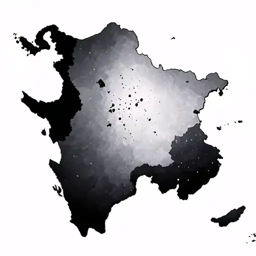 To create a minimal and delicate tattoo design combining the current map of Iran, including the Caspian Sea and the Pers tattoo design idea