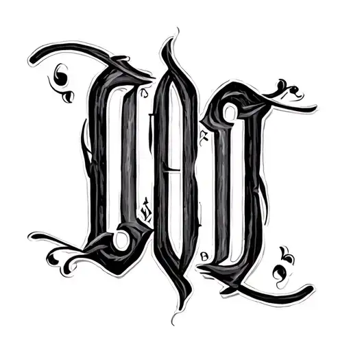 Two Word Ambigram Generator tattoo design idea