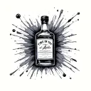 Time In A whiskey bottle  tattoo design idea