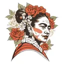 Frida Kahlo tattoo design idea