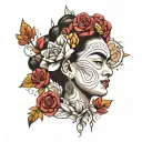 Frida Kahlo tattoo design idea