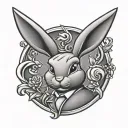 playboy bunny logo tattoo design idea