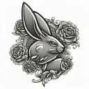 playboy bunny logo tattoo design idea