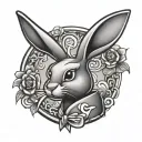 playboy bunny logo tattoo design idea