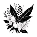 minimal tattoos designs that represent of love, care, nature, growth, eudaimonia tattoo design idea