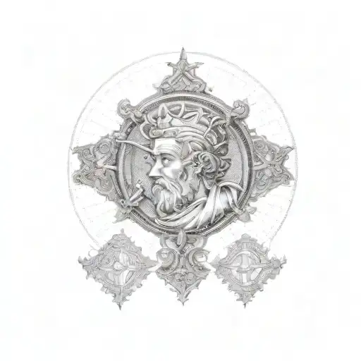 saint christopher tattoo design idea