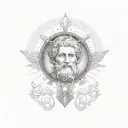 saint christopher tattoo design idea