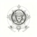 saint christopher tattoo design idea