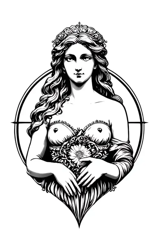 Aphrodite the goddess of love tattoo tattoo design idea
